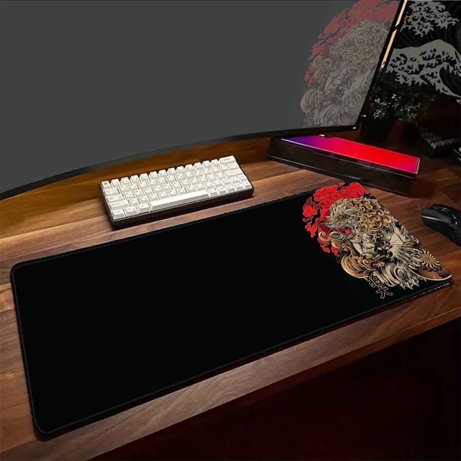 Desk Setup Art - Zwart Bureau Muismat ONI Grote Gamer