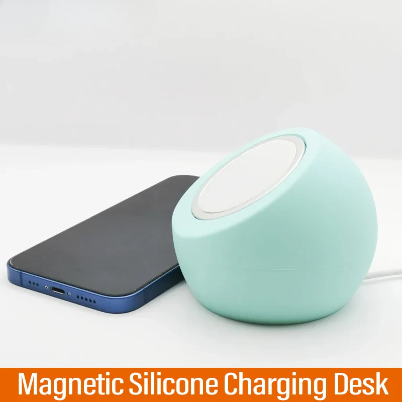 Desk Setup Apple - Magnetische Draadloos Opladen Bureau Balvorm Siliconen