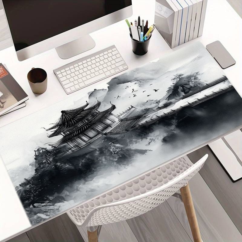 Desk Setup Art - Grillige ijzeren kunstmuismat Cloud Dragon Gaming
