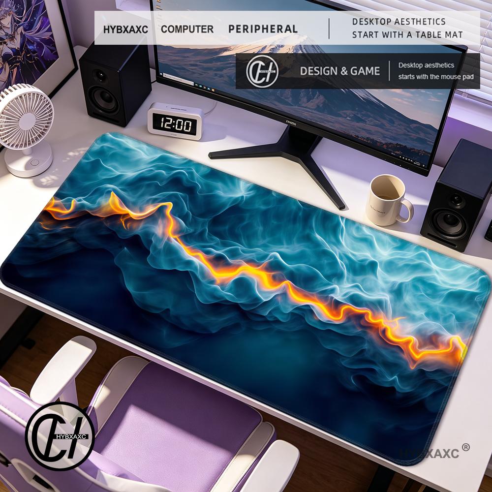Desk Setup Gadgets - HYBXAXC Abstracte vloeibare gaming-muismat Bureaugadgets Muismat