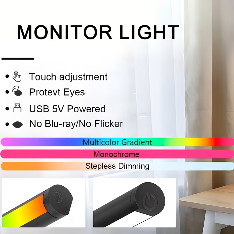 LED-monitorlichtbalk 30cm 40cm - Desk Setup No Computer recensie en prijs