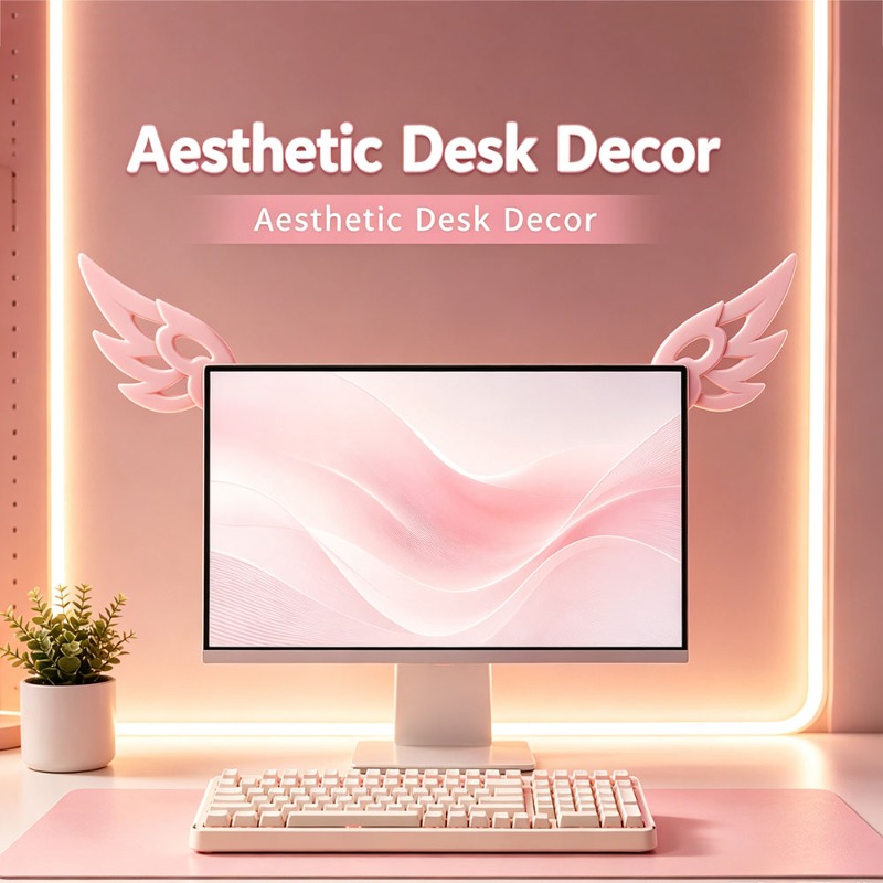 Kawaii 3D-vleugeldecoratie voo - Desk Setup Gadgets recensie en prijs