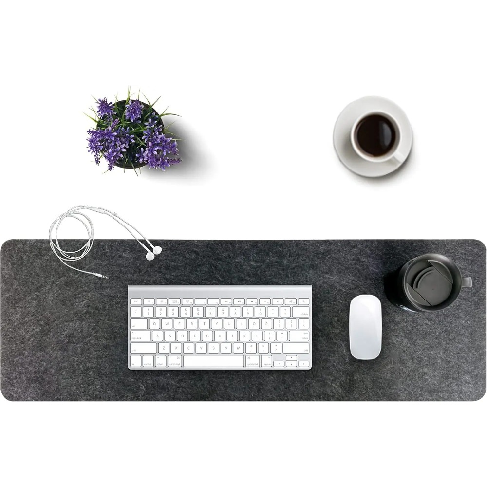 Vilten bureaumat Computermat v - Desk Setup Cozy recensie en prijs