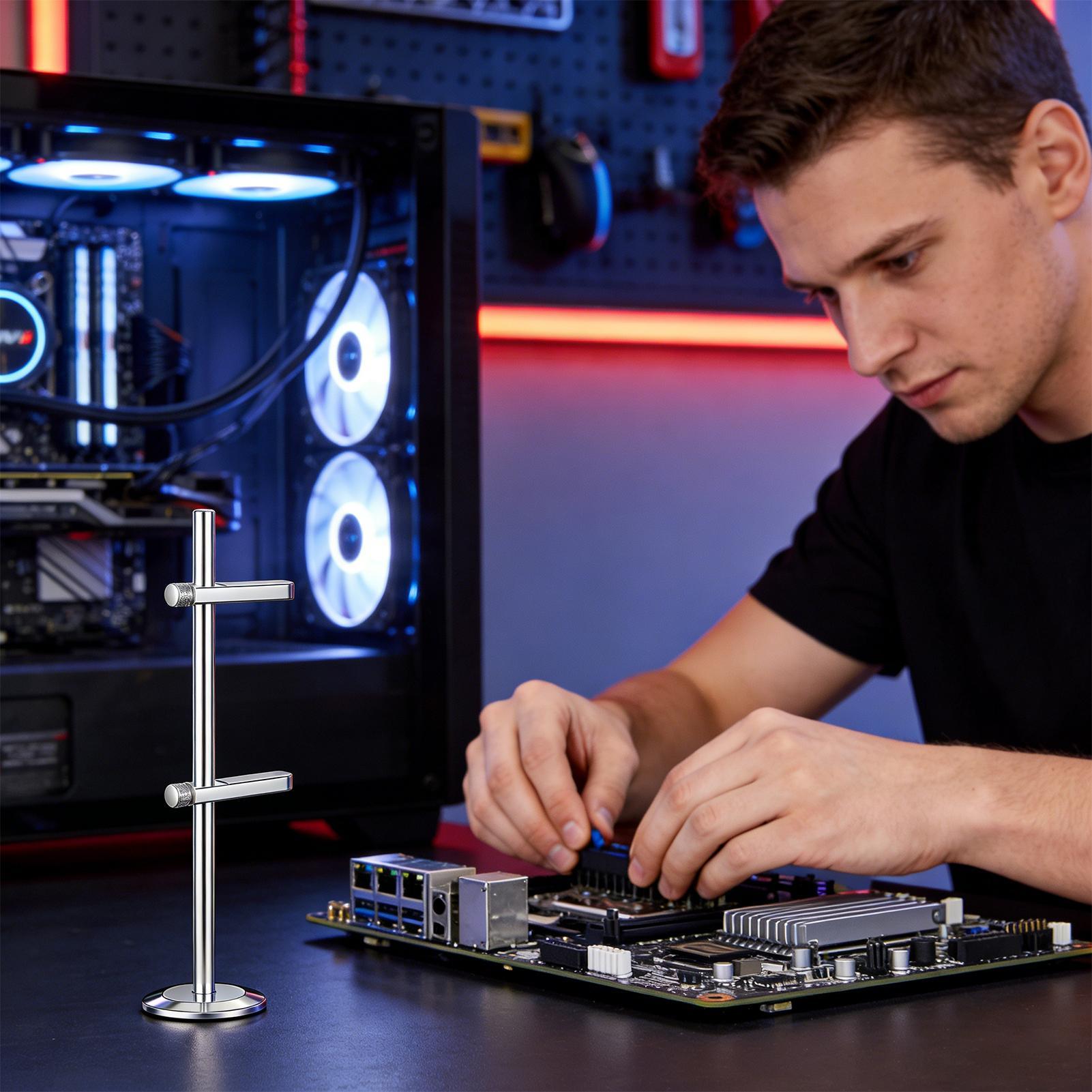 GPU-ondersteuning met magnetis - Desk Setup Videos recensie en prijs