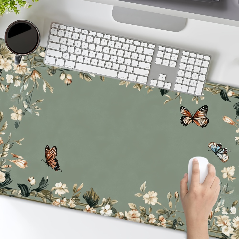 Plantentafelmat met vlinderpat - Desk Setup Art recensie en prijs
