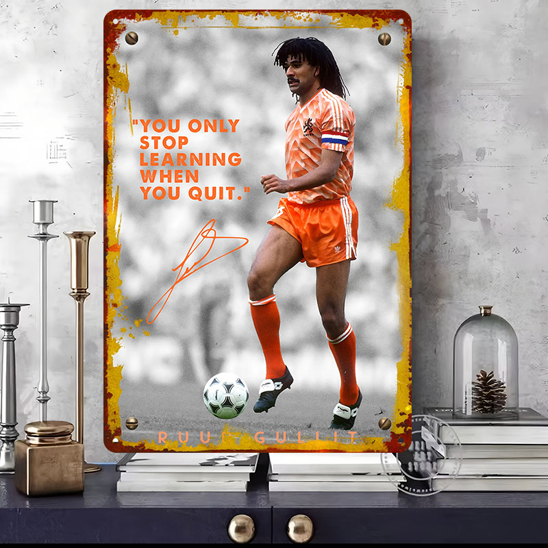 Ruud Gullit Voetballer Wanddec - Desk Setup Art recensie en prijs
