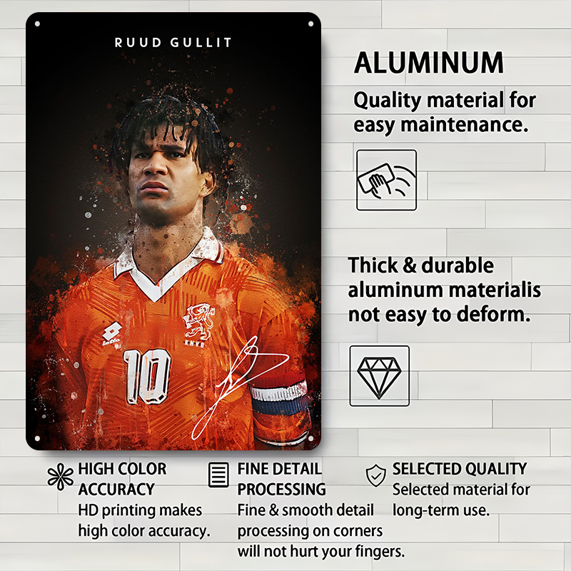 Ruud Gullit Voetballer Wanddec - Desk Setup Art recensie en prijs