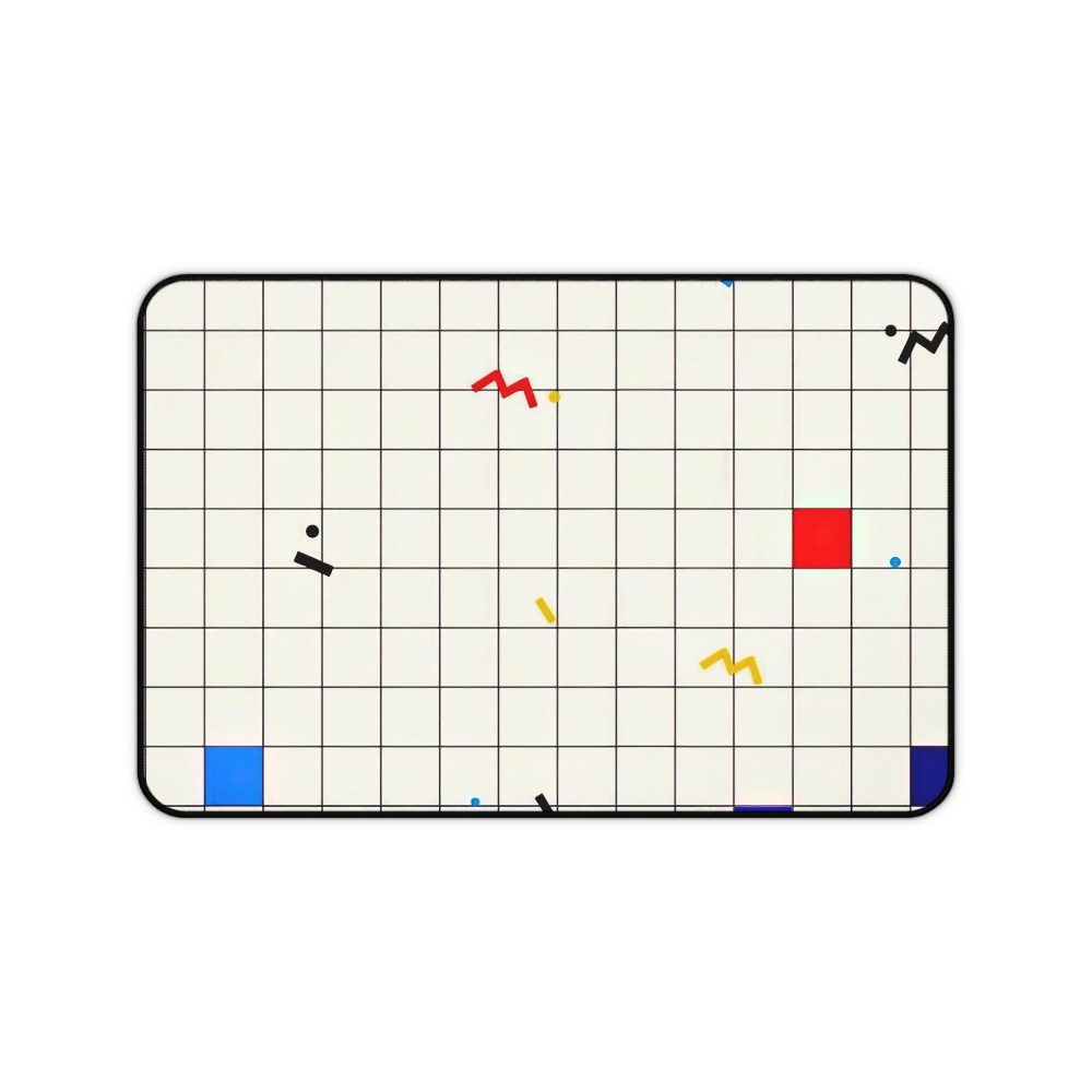 Retro Geometrische Grid Bureau - Desk Setup Art recensie en prijs