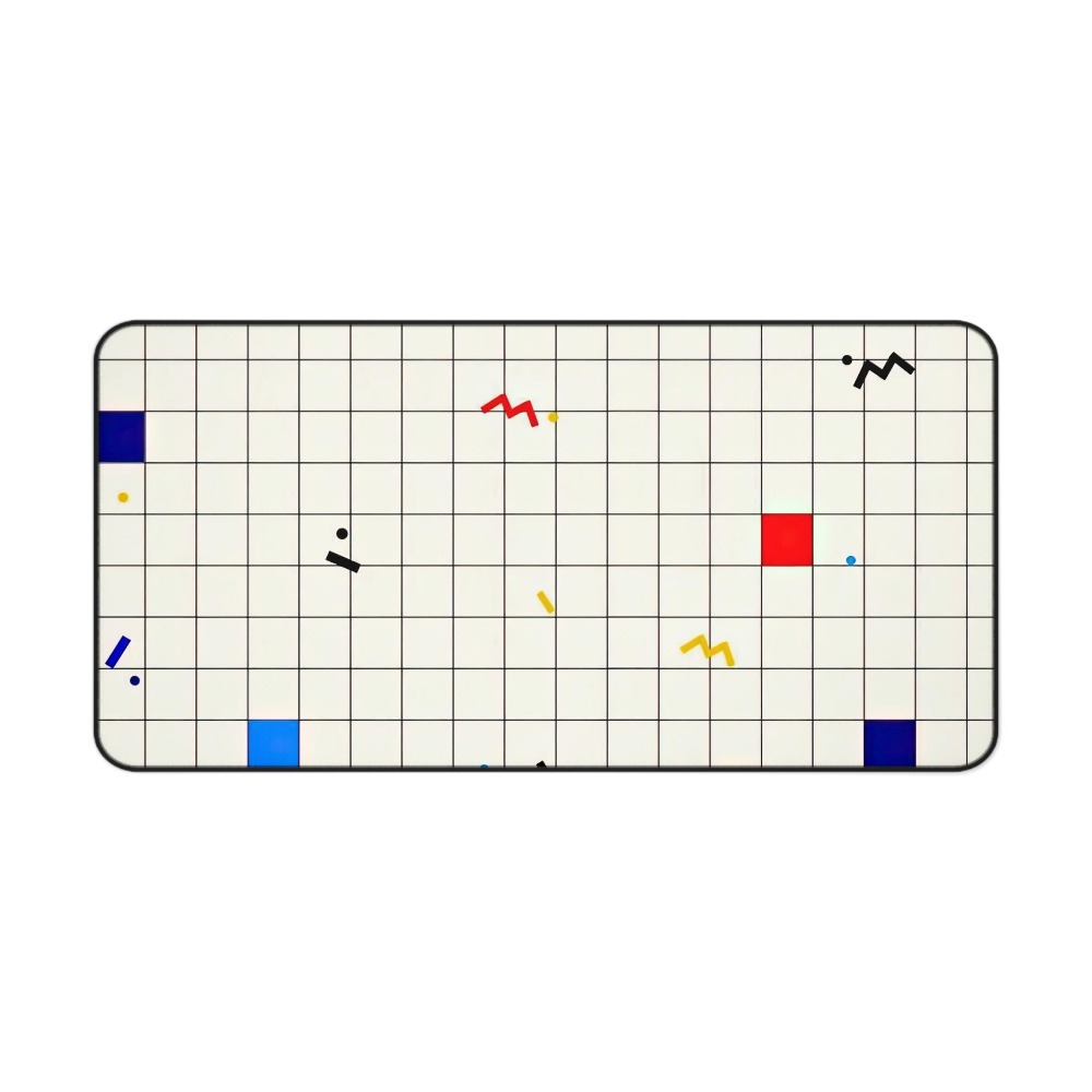 Retro Geometrische Grid Bureau - Desk Setup Art recensie en prijs