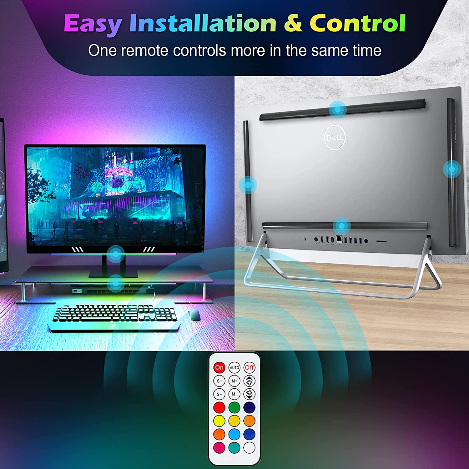 Onder monitor lichtbalk RGB Dr - Desk Setup Diy recensie en prijs