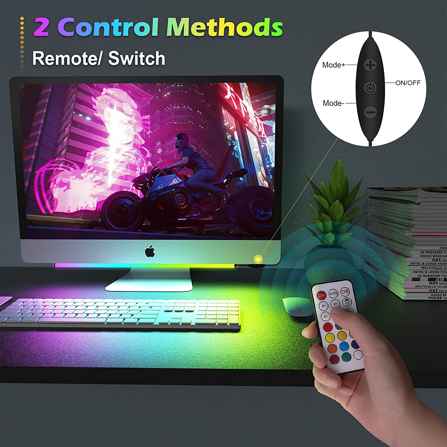 Onder monitor lichtbalk RGB Dr - Desk Setup Diy recensie en prijs